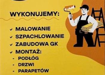 Malowanie, szpachlowanie, układanie podłóg