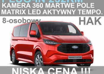Ford Transit Custom Plug-in Limited 232KM L2 8-osob. Kamera 360 AGR Matrix…
