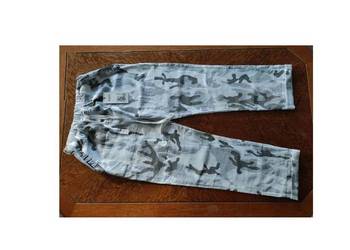 spodnie lniane bojówki moro chinosy joggery cargo Unisono bawełniane