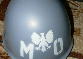 Hełm Kask Milicja MO ZOMO ORMO nowy z siatką Oryginał z PRL