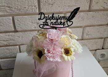 Flowerbox Podziękowanie Kwiaty mydalne Prezent na zakończenie
