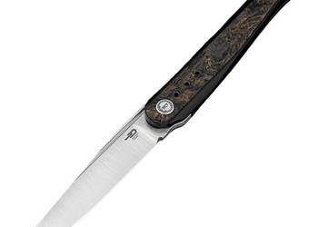 Nóż składany Bestech Spear Phisher Black Titanium/Dark Matter Gold Fat Car…