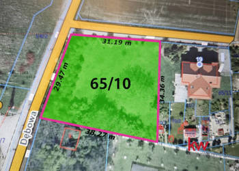 Grunt 1100m2 Krzeptów Jarzębinowa