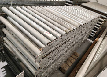 Przenośnik rolkowy BITO 33.8 mb systemowy ocynkowany do transportu palet, …