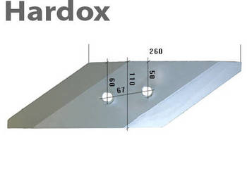 Dłuto 100hektarów HARDOX 18136/P części do pługa RUMPTSTAD