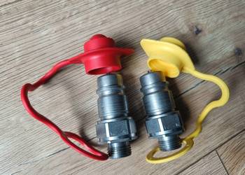 Wtyk szybkozłącze hydrauliczne z osłoną gwint zewnętrzny 18x1.5 2szt 30zł
