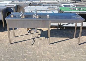 Zlew Gastronomiczny 3 komorowy Ascoblock 220x60