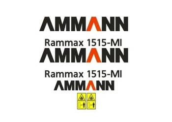 Naklejki oklejenie naklejka - AMMANN RAMMAX 1515-MI Zamiennik