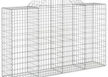 Kosze gabionowe 10 szt 200x50x120/140cm galwanizowane żelazo WM-3146349