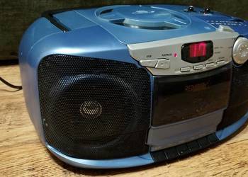 Kultowy Boombox RED STAR PCD-2001 | CD, Kasety, Radio | 100% Sprawny!