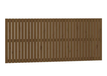 Wezgłowie łóżka miodowy brąz 204x3x90 cm lite drewno sosnowe WM-824881