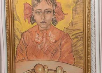 Ignacy Witkiewicz Witkacy 1937 - Pastel - Stary Obraz Portret Dziewczynki