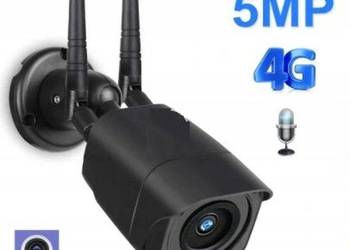 CZARNA kamera LTE 4G ZEWNĘTRZNA GSM 5Mpx internet z SIM