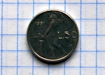 50 LIRÓW 1991 ROK - WŁOCHY