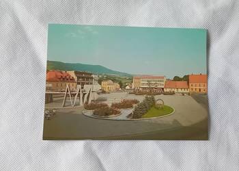 Pocztówka: Limanowa - rynek. KAW, lata 80-e.