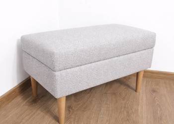 Pufa otwierana 60x30 taboret podnóżek boho z pojemnikiem