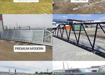 Brama przesuwna różne modele, ocynk ogniowy+ RAL ,4m, 5m, 6m, 6,7m, 7,5m,