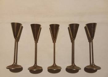 Kieliszki Mosiądz do szampana zestaw 5 szt