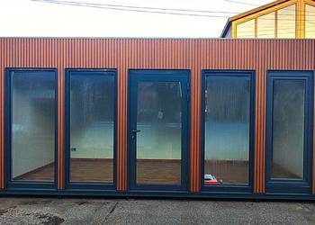 Przeszklone biuro 6,0 x 3,0 m / Kontener 6,0 x 3,0 m z dostawą