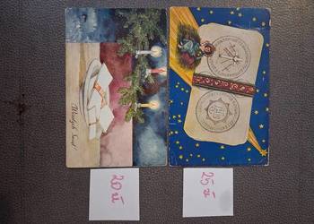 Stare kartki świąteczne Trzy sztuki