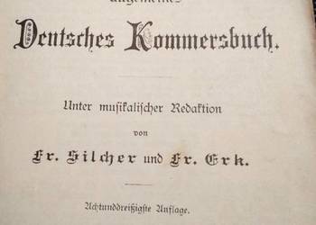 Schauenburgs allgemeines Deutsches Kommersbuch z 1890 r.