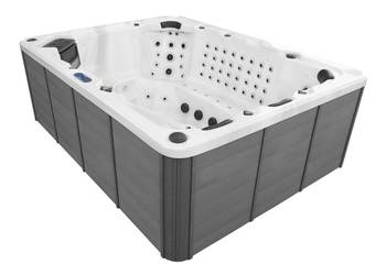 Duże 9 osobowe jacuzzi Lyon - aż 108 dysz i 5 pomp!