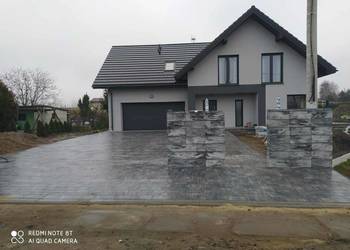 Układanie kostki brukowej. Usługi koparką. Kompleksowo. Carporty