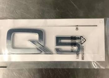 NOWE logo Q5 emblemat znaczek klejany srebrny chrom