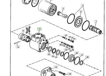 John Deere CTS - pompa wspomagania AH142441