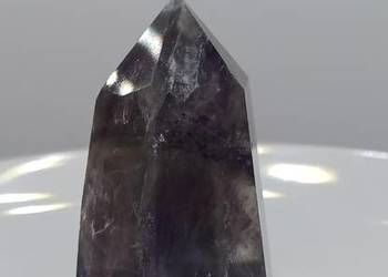 Kolekcja naturalny Ametyst szewron stożek 44mm #87