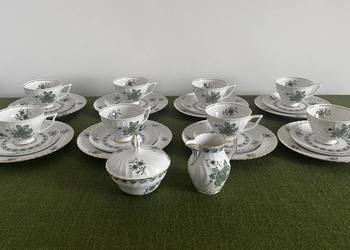 Royal Tettau 8x Trio + cukiernica i mlecznik wystrój zielone