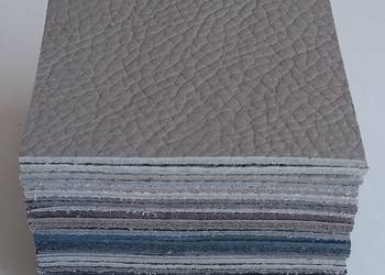 Skóra Kwadrat 8 x 8 cm (30 sztuk) Licowa Włoska Beże i inne (47)