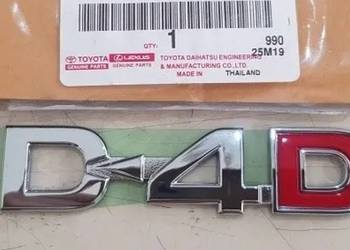NOWY srebrny znaczek D-4D emblemat klejany D4D do Toyota