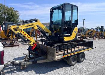Mini koparka YANMAR SV16 z 2018r 4 łyżki + przyczepa zestaw jak Nowa