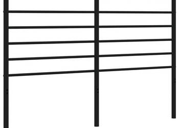 Metalowe wezgłowie czarne 140 cm WM-352352