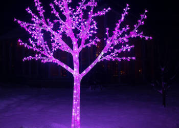 Drzewko led flash kwiat wiśni 150 cm różowe