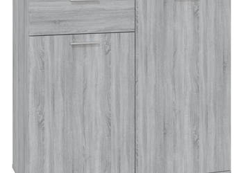 Komoda szary dąb sonoma 80x36x75 cm WM-815490