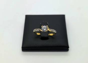 Nowy złoty pierścionek próby 585 - 2,04g (Rozmiar 21)