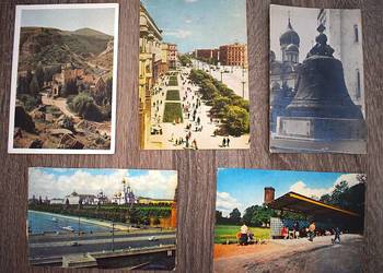 Pocztówki z ZSRR z lat 60 - 80 tych . 21 sztuk Pocztówki z ZSRR z lat 60 - 80 tych . 21 sztuk