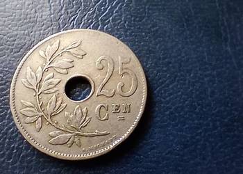 Stare monety 25 cent 1928 Belgia