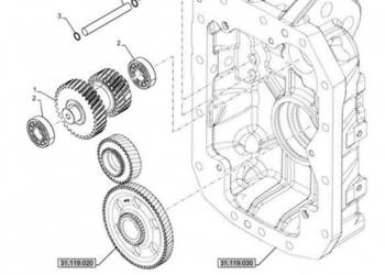New Holland T6070 Koło zębate 33t 84192947
