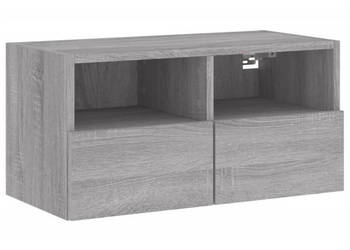 Ścienna szafka TV szary dąb sonoma 60x30x30 cm WM-836864