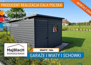 DREWUTNIA |Montaż w Cenie |GARAŻ BLASZANY |Domek do Ogrodu – Maj-Blach