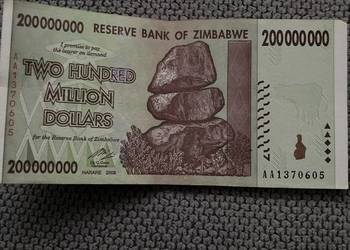 200000000 Dollars Zimbabwe