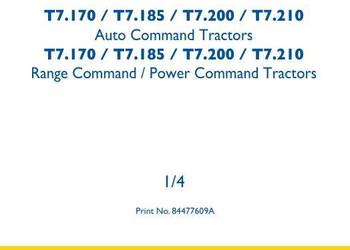 New Holland T7.170, T7.185, T7.200, T7.210 instrukcja napraw serwisowa PL