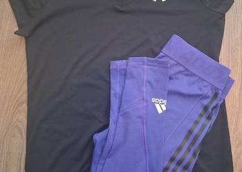 NOWY komplet ADIDAS _ UNDER ARMOUR _ legginsy + koszulka r. L _ gratis