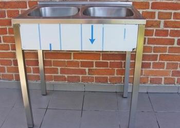 Zlewozmywak Gastronomiczny nierdzewny 80X60X85cm. wys.