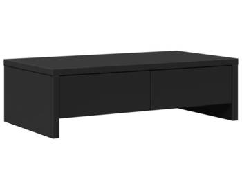 Podstawka pod monitor z szufladami czarna 50x27x15 cm WM-854662