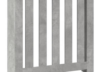 Osłona na grzejnik szarość betonu 78x20x82 cm WM-852729