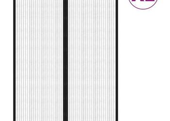vidaXL Moskitiera na drzwi z magnesami, 2 szt., czarna((SKU:314689)